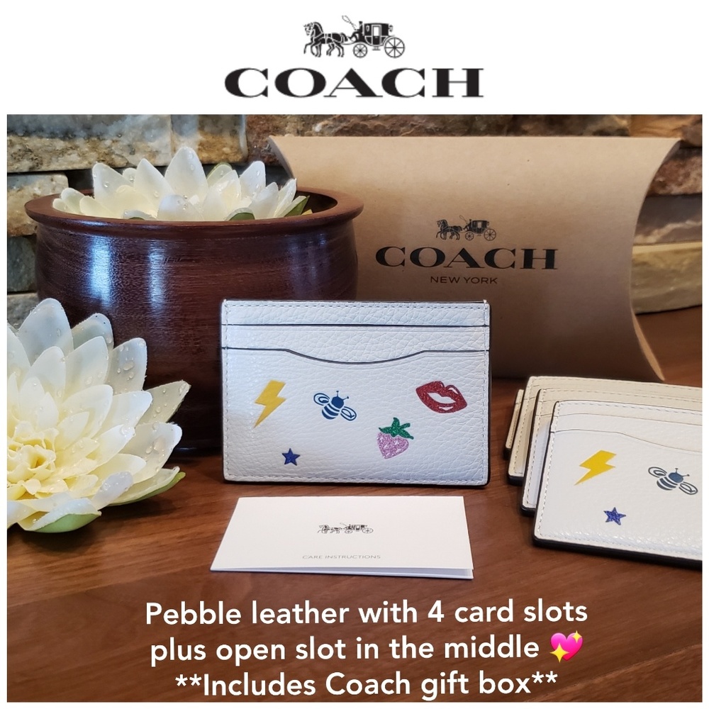 *BIG SALE* NEW Coach Leather Wristlet & Card Case - Picture 4 of 8